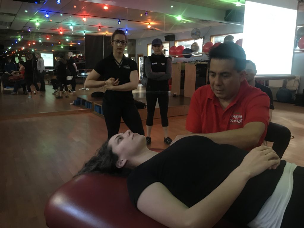 Showing how Counterstrain techniques for the lymphatic/venous system can help a dysfunctional shoulder.